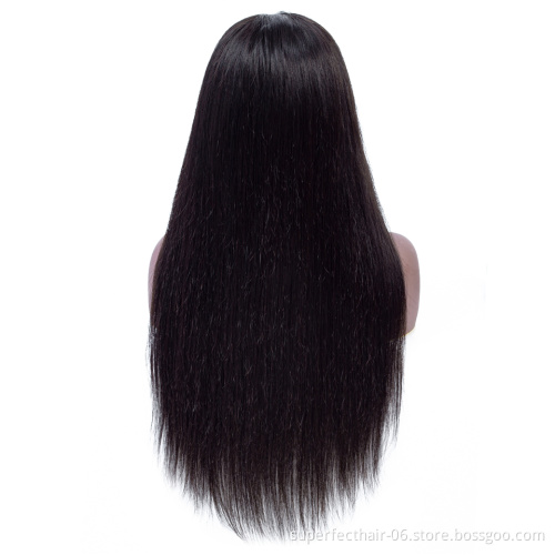 13x6 straight Part Lace Front 100% Human Hair wigs  Brazilian Virgin Hair Straight Wave Lace Wig